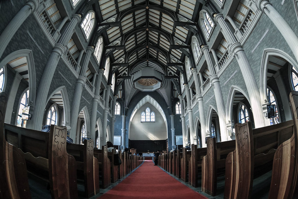 inside of church